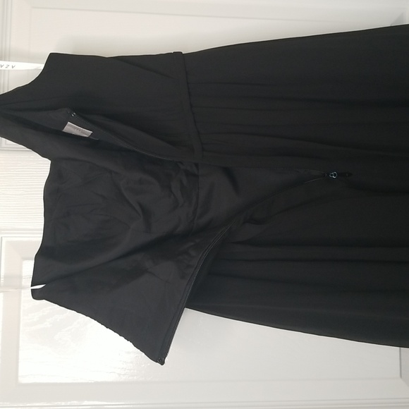 Azazie Hoya Black Sleevless Maxi Dress - Picture 7 of 16